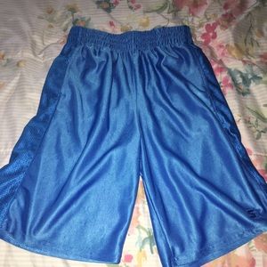 Blue basketball shorts